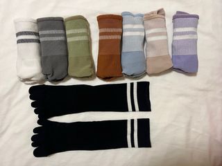 Calcetines Dedos Mujer. De colores, 8 pares