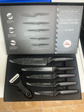 Set di 5 coltelli Royalty Line con rivestimento in marmo