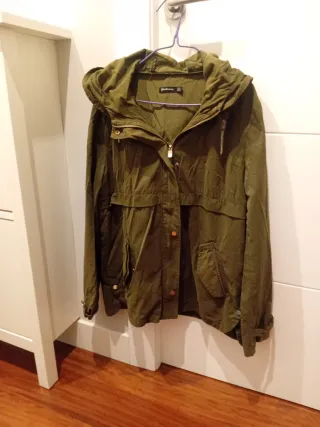 Chaqueta Stradivarius Verde Talla M