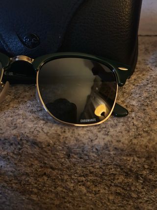 Gafas de Sol Ray-Ban Clubmaster Dorado/Verde