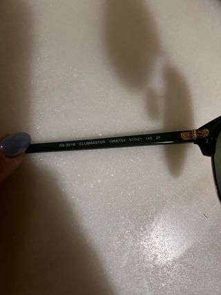 Gafas de Sol Ray-Ban Clubmaster Dorado/Verde