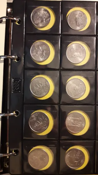 Monedas Quarter Dólar Colección Estados
