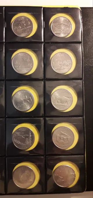 Monedas Quarter Dólar Colección Estados