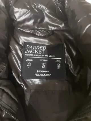 Chaqueta acolchada negra talla S