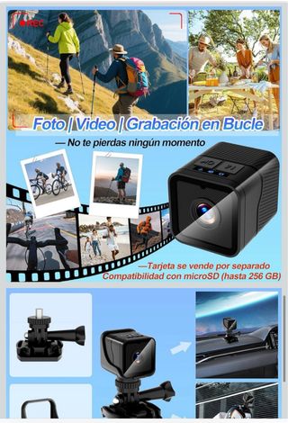 Cámara Deportiva Mini WiFi 1080P HD •NUEVA•