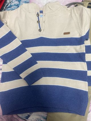 Lote 3 jerseys Mayoral+ pantalones niño talla 7