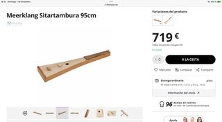 Sitar Tambura de madera