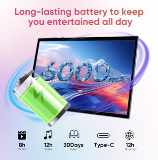 Tableta Android 14 de 10,1 128gb 8gb 6000mAh NUEVA