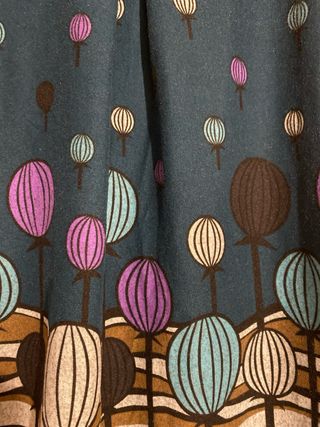 Vestido verde estampado talla M