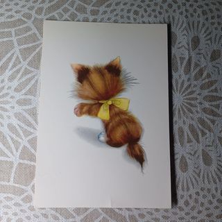 4 Postales Gatitos Años 60