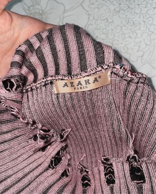 Maglia crop scollo a barca