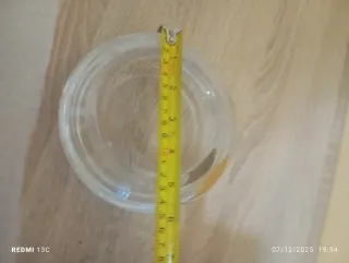 Posacenere in vetro trasparente