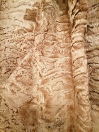 Elegante cazadora astracán y piel vintage