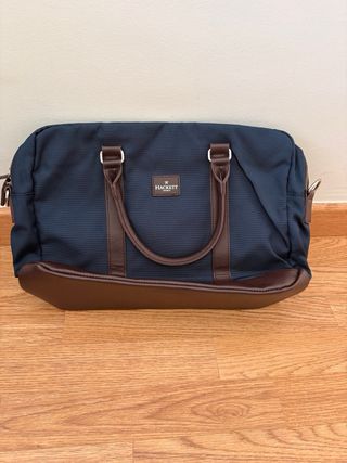 Portadocumentos Hackett London Azul y Marrón