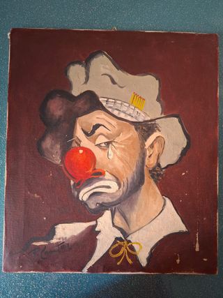 Cuadro Conter 1968 Payaso Triste