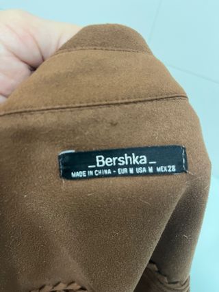 Camisa imitación ante marrón