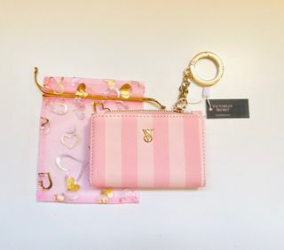Tarjetero Monedero Victoria's Secret Rayas Rosas