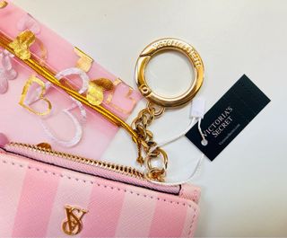 Tarjetero Monedero Victoria's Secret Rayas Rosas