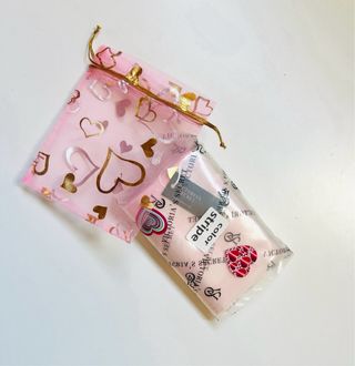 Tarjetero Monedero Victoria's Secret Rayas Rosas