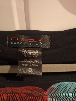 Vestido Custo Barcelona Mujer Negro Multicolor