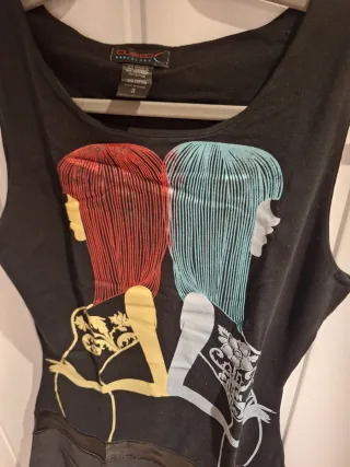 Vestido Custo Barcelona Mujer Negro Multicolor