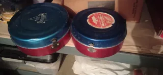 Pareja Fiambreras Retro Metal