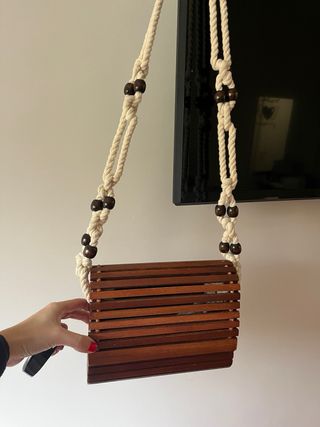 Bolso de madera Zara