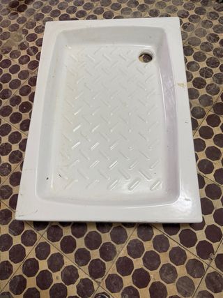 Bidé y plato de duchade cerámica blanco casi nuevo