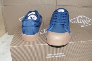 Tênis Sanjo K200 Lona Azul/Gum Tam 41