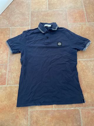 Polo Stone Island Azul