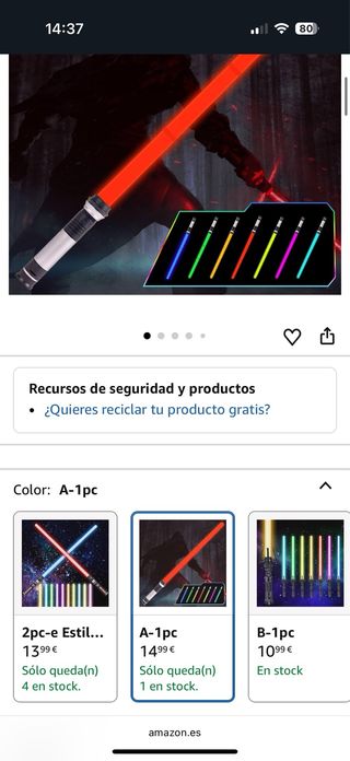 Espada Star Wars A-1pc