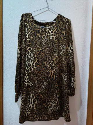 Vestido estampado animal print