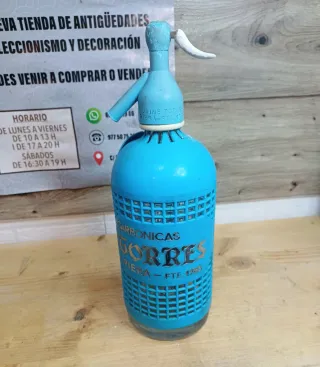 ANTIGUA BOTELLA SIFÓN, CARBÓNICAS PIERA,TORRES
