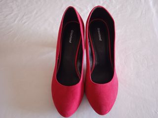 Zapatos de tacón Graceland rojos talla 38