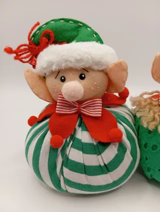 Decorazioni Natale Elfi in stoffa
