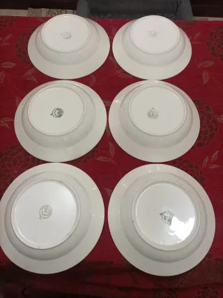 6 Piatti La Cartuja de Sevilla Pickman Flor