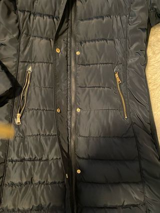 Abrigo acolchado azul marino talla 48