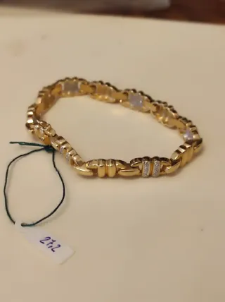 Pulsera Oro 18k con puntas de Brillantes