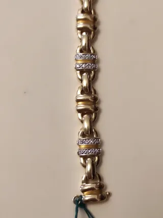 Pulsera Oro 18k con puntas de Brillantes