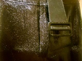 Falda negra con cinturón elástico