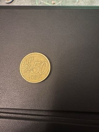 Moneda 50 céntimos Francia 2001