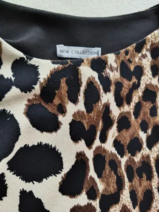 Vestido estampado animal print