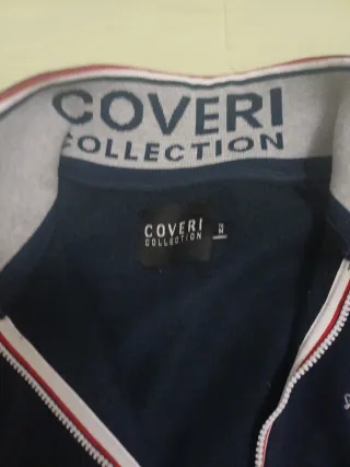 Sudadera Coveri Collection cremallera azul M