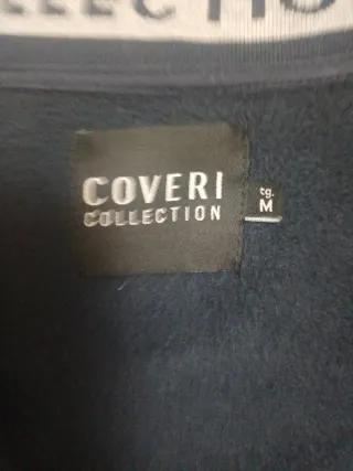 Sudadera Coveri Collection cremallera azul M