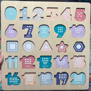 Puzzle Números Madera 1-20 Operadores