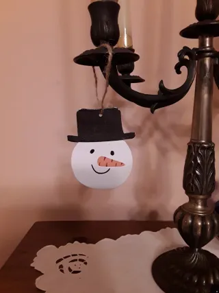 4 Ciondoli Natalizi Legno