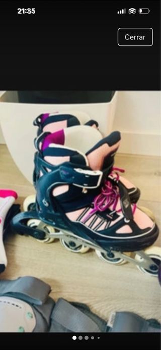 Lote Patines Talla 38 + Protecciones