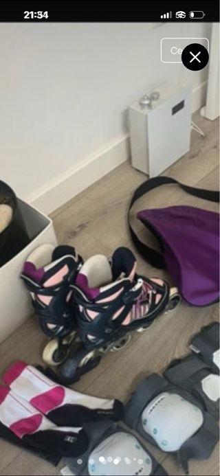 Lote Patines Talla 38 + Protecciones