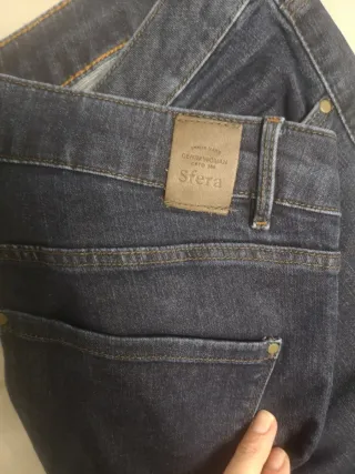 Vaqueros Sfera Mujer Talla 42 Azul Marino largos