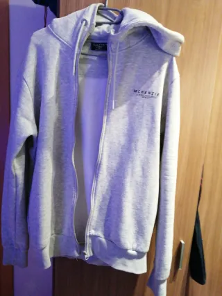 Sudadera McKenzie Gris con Cremallera